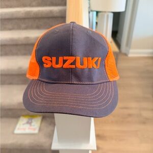 Suzuki Orange Trucker Hat